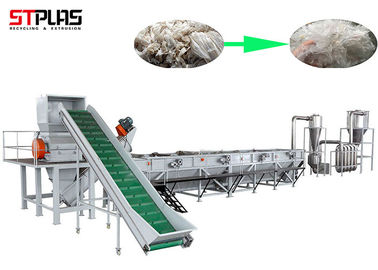 Lavadora material suave plástica automática llena de los PP PE de la planta de reciclaje de la película