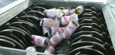 Trituradora de la poder de aluminio del eje/tipo dobles trituradora 22~90KW de la basura de la lata